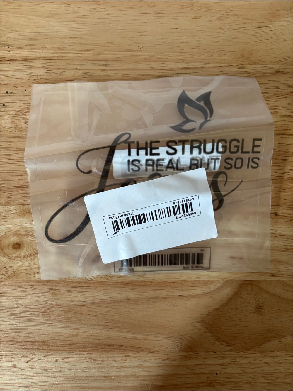 Jesus & Me Vinyl Sticker The Struggle Is Real But So Is Jesus NIP